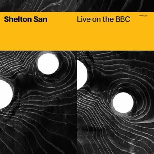 Shelton San “Live on the BBC” vinyl record cover, abstract design.