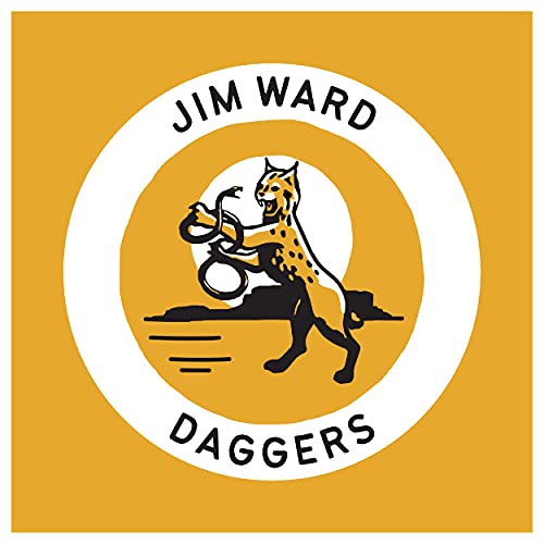 CD cover for Jim Ward’s “Daggers” featuring a bobcat with rings.