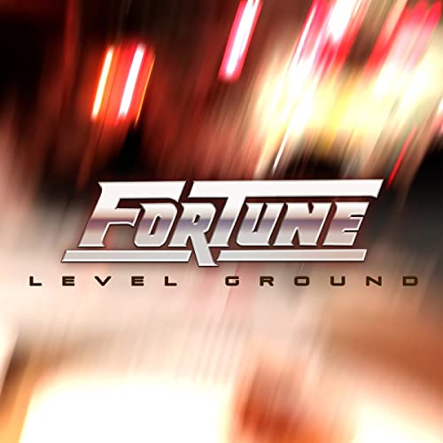 CD cover for "Fortune - Level Ground" with blurred, dynamic background.