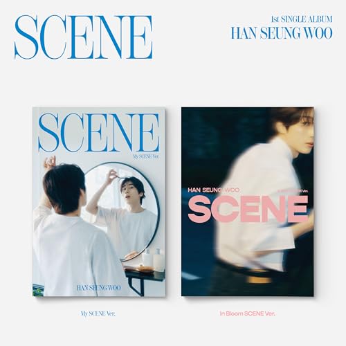Han Seung Woo “Scene” album cover featuring a man looking in a mirror.