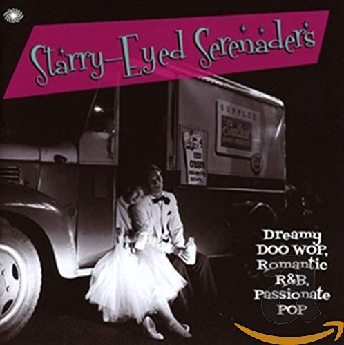 CD cover: couple serenading from a truck, pink and white design.