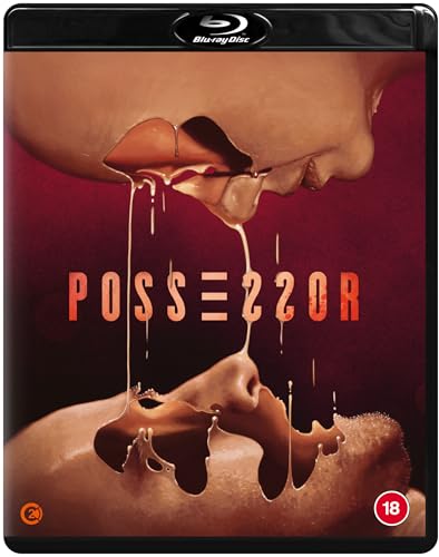 Blu-ray cover art showing two faces melting into each other with the title Possessor.