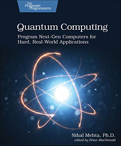 Book cover: "Quantum Computing" with an atomic structure illustration.