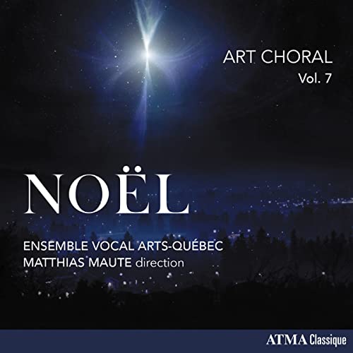 CD cover for “Noël: Art Choral” with a starry night scene.