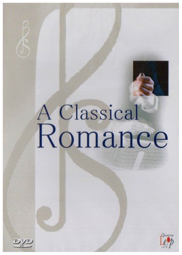 DVD cover for “A Classical Romance” featuring musical notes and figures.