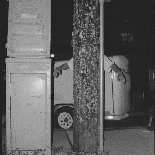 Black and white album cover with hands reaching from a tree.