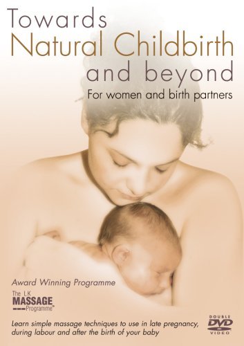 DVD cover: pregnant woman embracing a baby, text "Towards Natural Childbirth".
