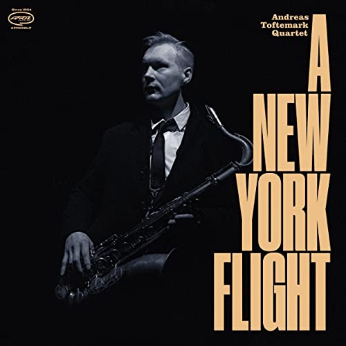 CD cover: saxophonist in suit, text “A New York Flight”.