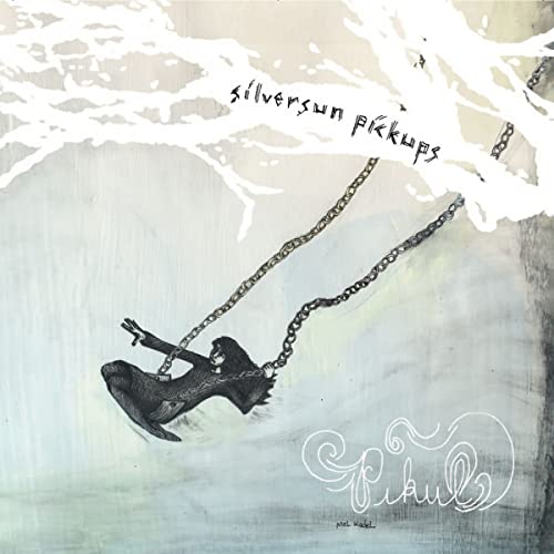 Album cover art showing a person on a swing with text Silversun Pickups and Pikul.