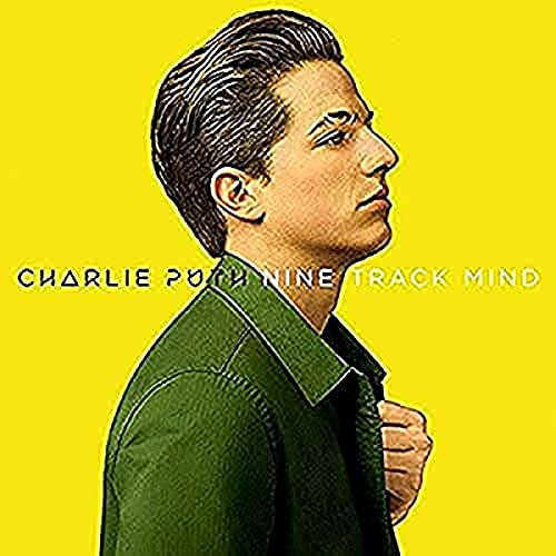 Charlie Puth’s “Nine Track Mind” CD cover, portrait of a man in green.