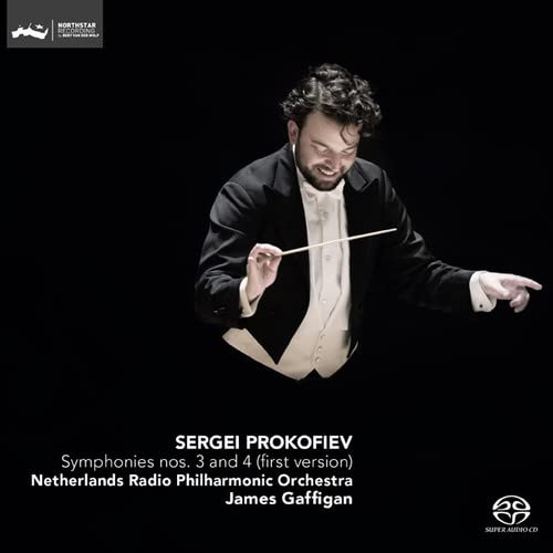 CD cover: conductor James Gaffigan with text “Sergei Prokofiev”.