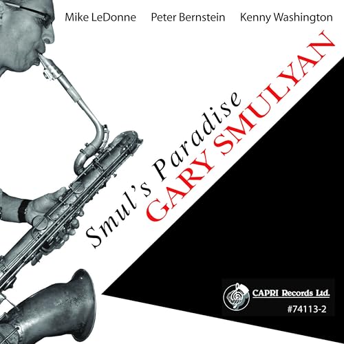 CD cover featuring a saxophonist and bold red text: "Gary Smulyan - Smul's Paradise".