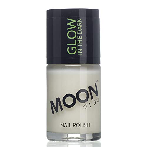 Moon Glow - Glow in the Dark Nail Varnish 14ml Invisible – Phosphorescent - Charge to glow