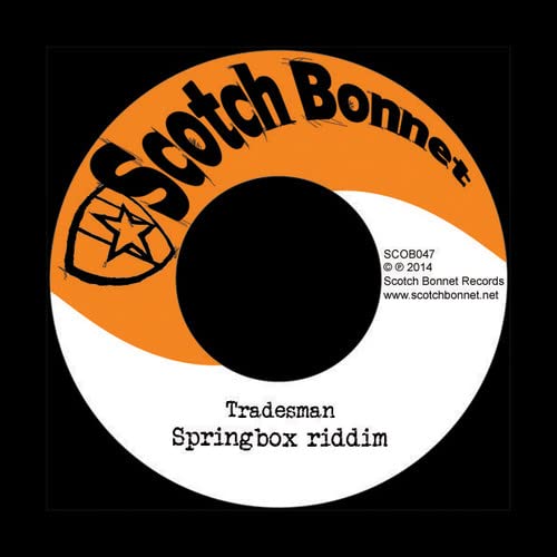 Vinyl record label: Scotch Bonnet, with orange and white concentric circles.