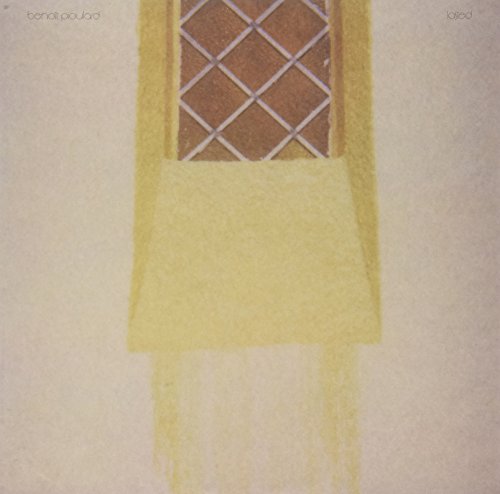 Vinyl album cover: abstract yellow and brown geometric design.