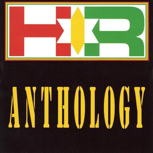 CD cover for H.R. - Anthology, with bold red, green, and yellow text.