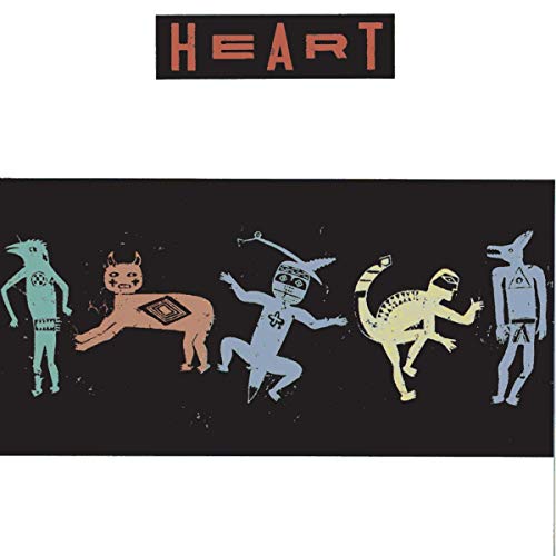 “Bad Animals” CD cover by Heart, featuring colorful, stylized animal figures.