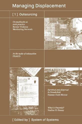 Book cover with collage imagery relating to displacement and border control.