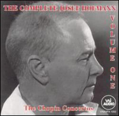 CD cover featuring a black and white portrait of pianist Josef Hofmann.