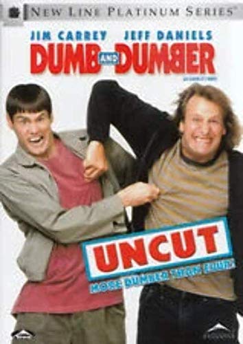 DVDSHL DVD cover for Dumb and Dumber Uncut featuring Jim Carrey and Jeff Daniels.