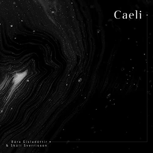 CD cover with black and white swirling textures and the text Caeli.