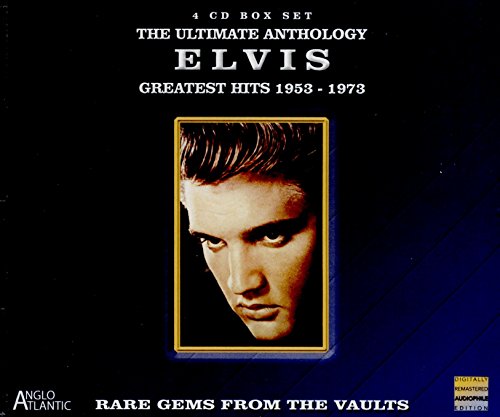 Black CD box set featuring a portrait of Elvis Presley.