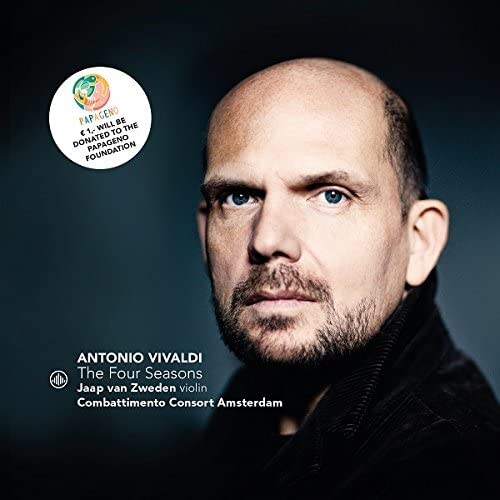 CD cover featuring Jaap van Zweden, violinist, and Vivaldi's "The Four Seasons.
