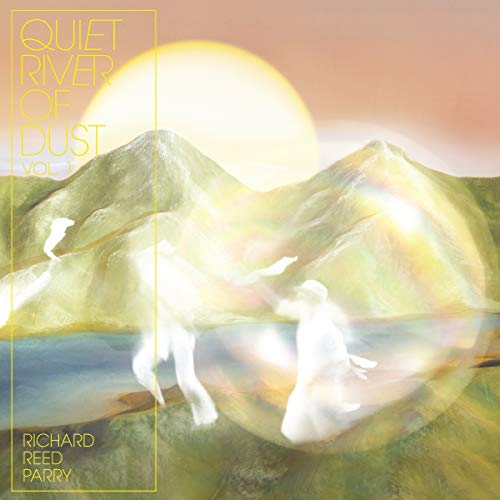 Album cover: mountains, water, and ghostly figures in a hazy landscape.
