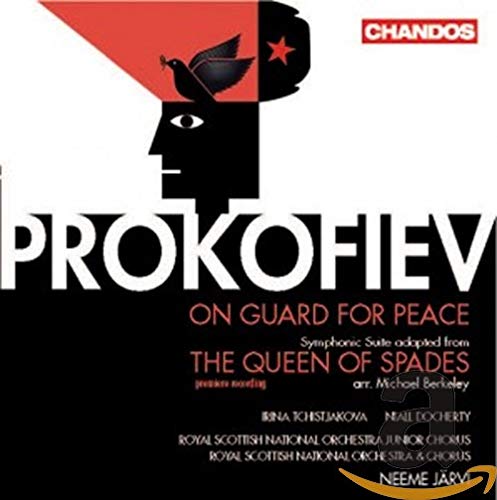 CD cover for Prokofiev’s “On Guard for Peace” and “The Queen of Spades”.