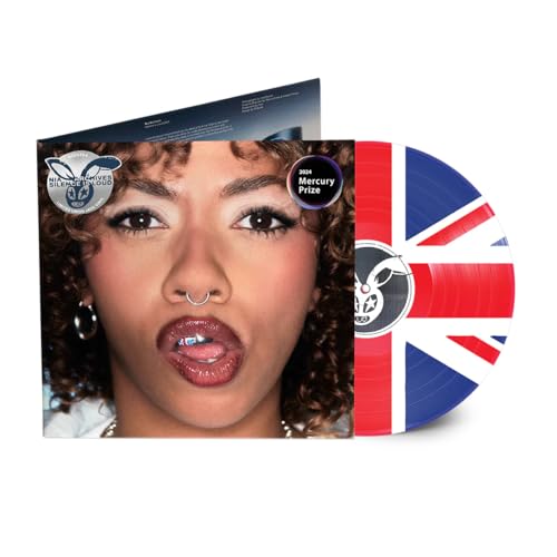 Nia Archives vinyl record with portrait cover and Union Jack design.