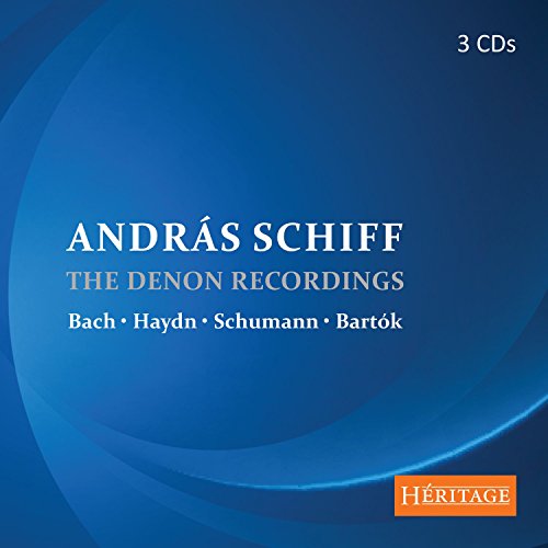 CD case for András Schiff’s “The Denon Recordings” with composer names.