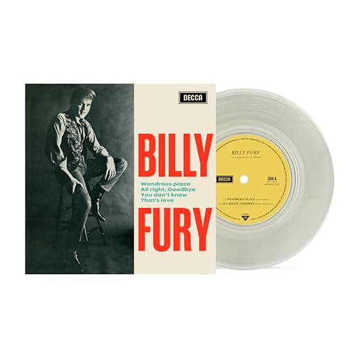Billy Fury vinyl record and sleeve with portrait of the singer.