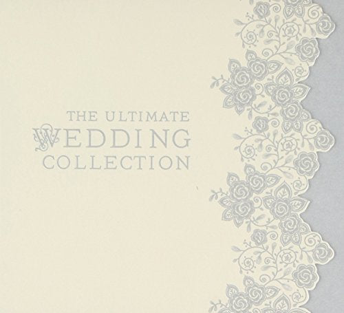 CD cover for "The Ultimate Wedding Collection" with floral design.