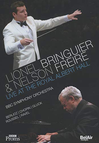 Conductor Lionel Bringuier and pianist Nelson Freire on DVD cover.