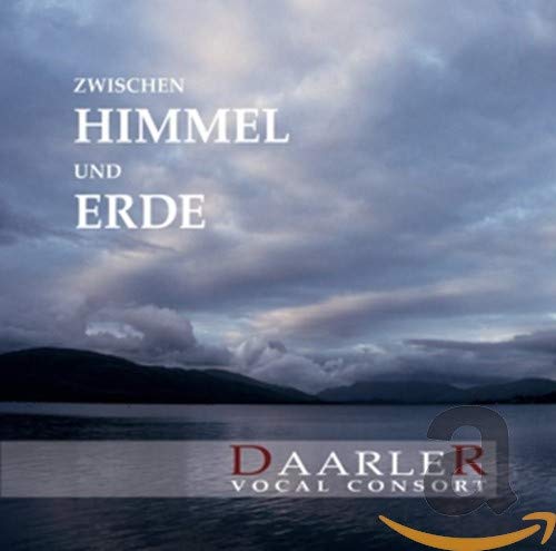 CD cover with stormy sky, water, and text “ZWISCHEN HIMMEL UND ERDE”.