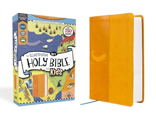 NIrV, The Illustrated Holy Bible for Kids, Leathersoft, Yellow, Full Color, Comfort Print : Over 750 Images
