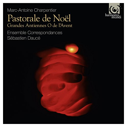 CD cover for Charpentier’s “Pastorale de Noël” with red, swirling imagery.