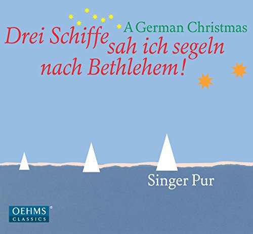 CD cover with blue background, white ships, and German text.