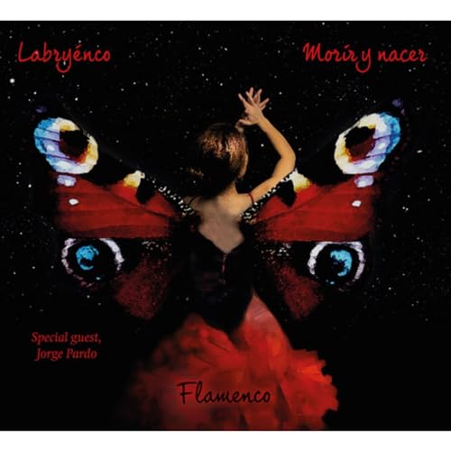 CD cover: flamenco dancer with butterfly wings against a starry sky.