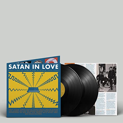 Vinyl record set, "Satan In Love," with bold yellow and black cover art.