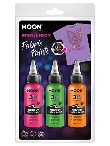 Smiffys Moon Glow - Neon UV Intense Fabric Paint,