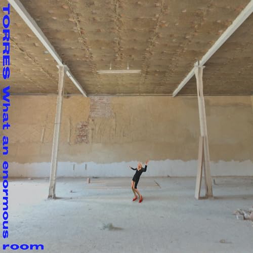 Album cover: person in a large, decaying concrete room.
