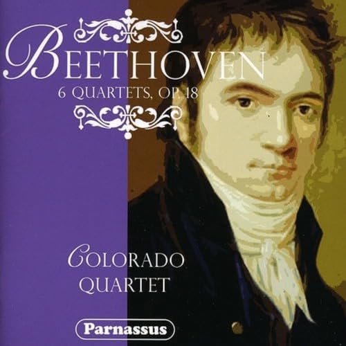 CD cover featuring a portrait of Beethoven and text: "Beethoven, Colorado Quartet".