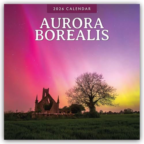 Aurora Boraelis - Northern lights 2026 Square Wall Calendar