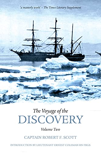 Book cover featuring a sailing ship in icy waters with title and author text.