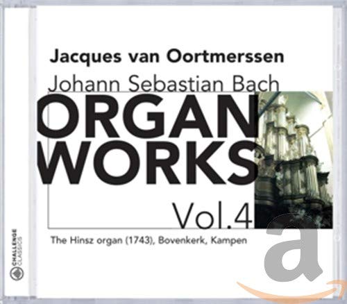 CD cover for Jacques van Oortmerssen playing Bach’s organ works, Vol. 4.