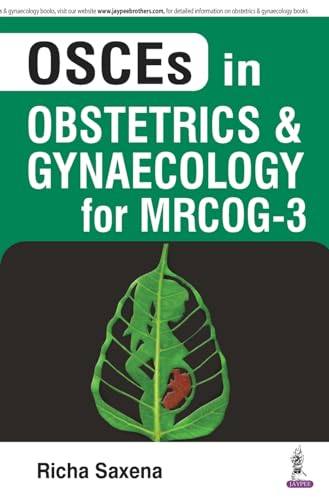 Book cover: “OSCEs in Obstetrics & Gynaecology for MRCOG-3” with leaf image.
