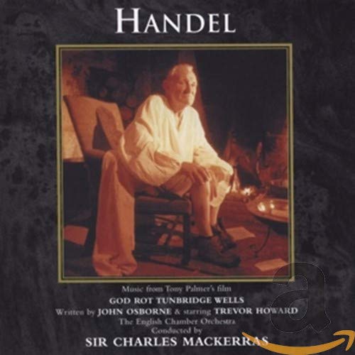 CD cover: elderly man in robe, Handel soundtrack for "God Rot Tunbridge Wells".