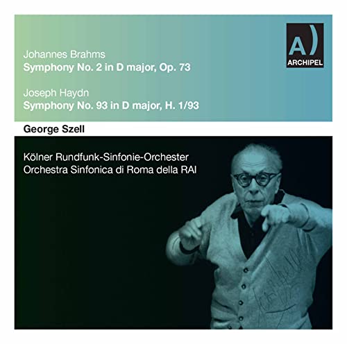 CD cover featuring conductor George Szell and composers Brahms and Haydn.