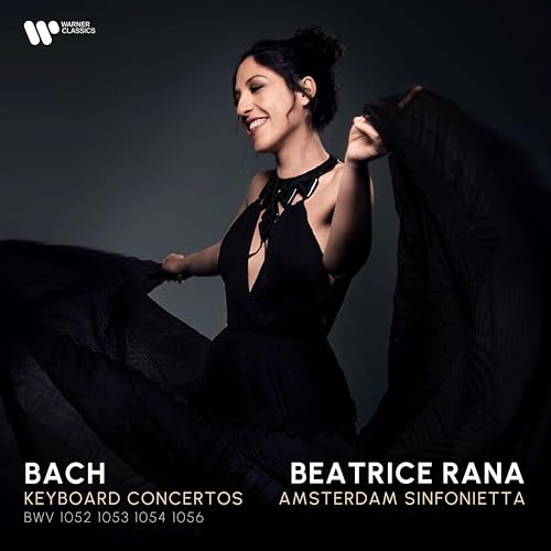 Beatrice Rana portrait for Bach keyboard concertos CD cover.